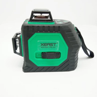 Xeast 12线绿光三维360度旋转壁多十字线自动自动调平激光水平仪工具机