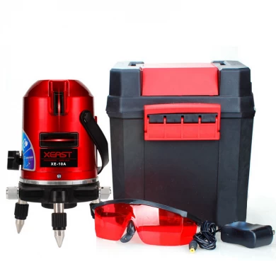 XEAST XE-10A high precision 4V1H1D 5 lines 360 rotary laser level Red beam laser nivel
