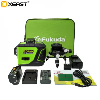 Xeast التحكم باللمس السعر المنخفض 360 الدوارة 3D 12 خطوط الأخضر شعاع الليزر المستوى آلة