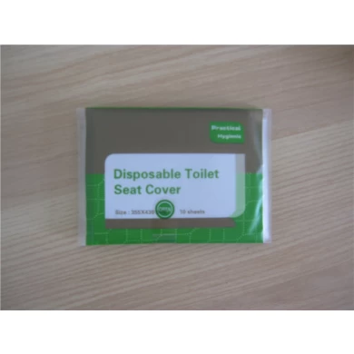 10pc-pack housse de siège portable jetable de toilette en papier