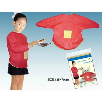 135*70cm Children Bib for Painting in Red