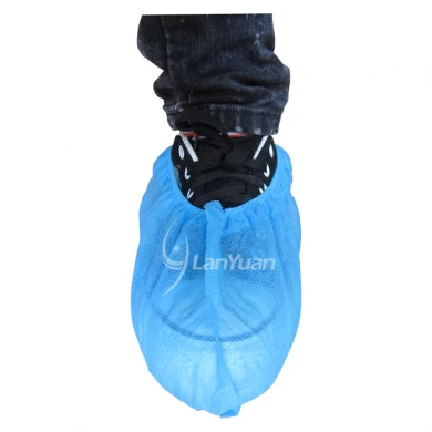 Anti-Skid Nonwoven Machine-Made Blue Shoe Cover