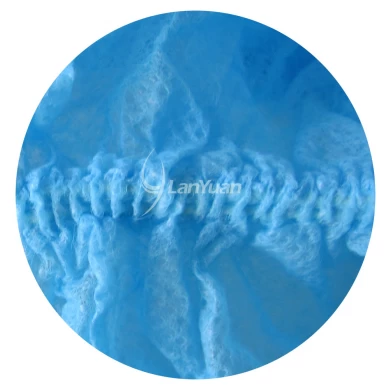 Anti-Skid Nonwoven Machine-Made Blue Shoe Cover