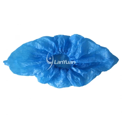 Anti-Skid and Waterproof Hand-Made CPE Blue Shoe Cover