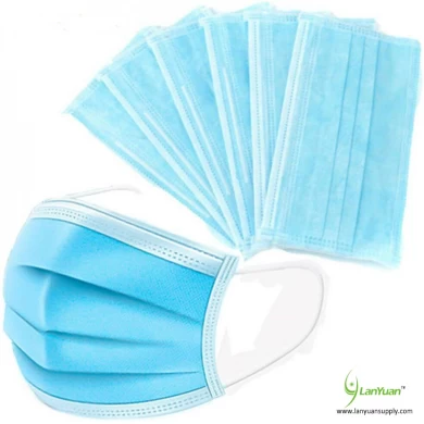 Blue Disposable PP Face Mask