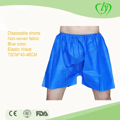 Fournisseur de sous-vêtements shorts jetables bleus
