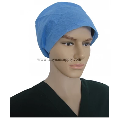 Blue Single ply Doctor Cap with Elastic Band