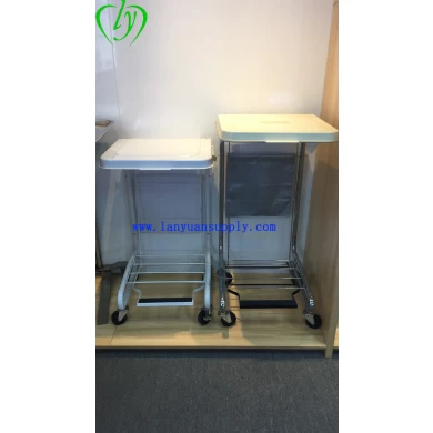 Chrome Medical Hamper Stand with Stainless Steel