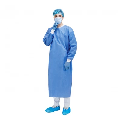 Custom Reinforced Non Woven Disposable Medical Surgical gown