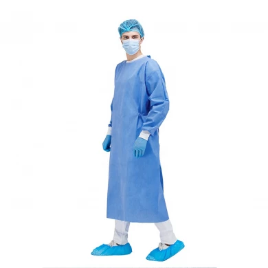 Custom Reinforced Non Woven Disposable Medical Surgical gown