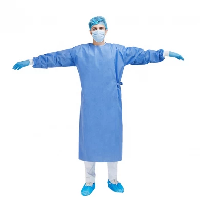 Custom Reinforced Non Woven Disposable Medical Surgical gown