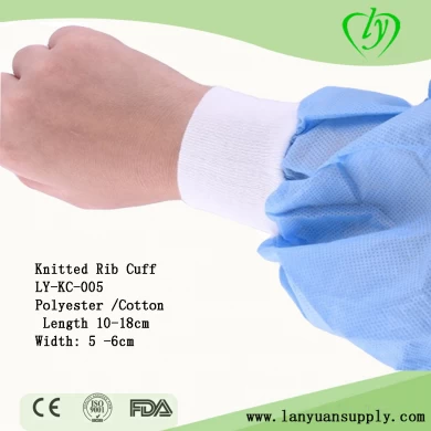 Customized Surgical Gown Rib Knitted Cuffs