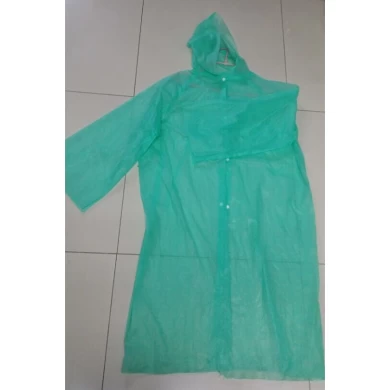 Cut in Front Disposable Raincoat With Button