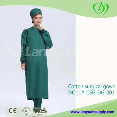 Dark Green Cotton Surgical Gown
