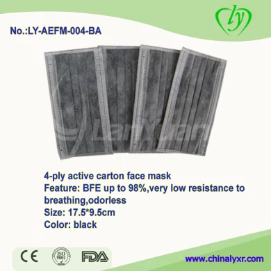 Dispasable active carton face mask