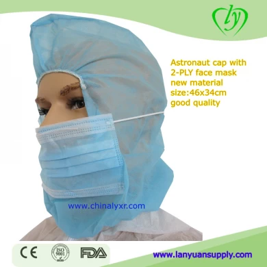 Disposable Hood Cap With Mask And Beard Cover