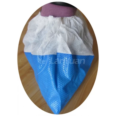 Disposable Non Woven PP+CPE Coated Anti-Slip Waterproof Domestic Industry Shoe Cover