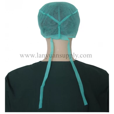 Gorra de doctor no tejido desechable con encaje