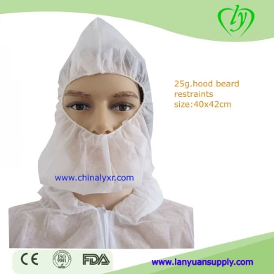 Disposable Non woven Hood cap Balaclava Headgear with Beard Cover