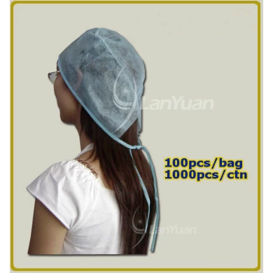 Disposable Non-woven Nurse Cap with Easy Tie