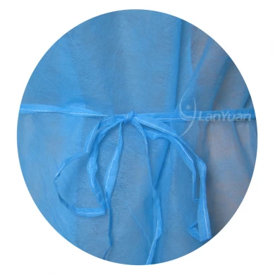 Disposable PE+PP Isolation Gowns Nonwoven Surgical gown