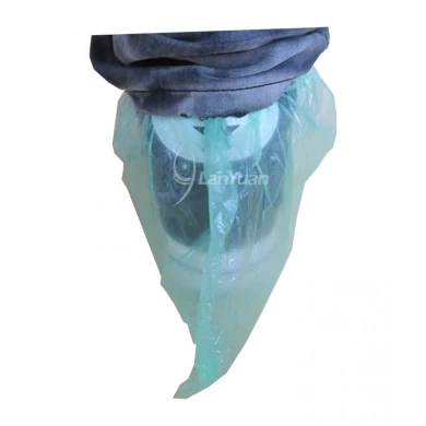 Disposable PE Waterproof Green Shoe Cover machine-made