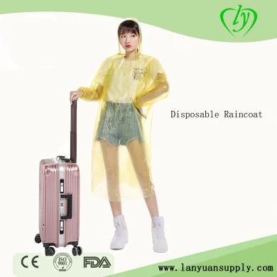 Disposable Raincoat With Button Easy to carry