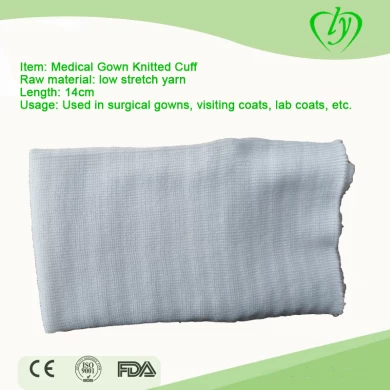 Disposable Surgical Gowns Rib cuff Isolation Gown knitted Cuffs
