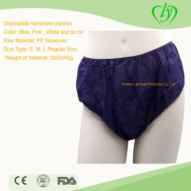 Einwegunterwäsche Hosen Blaue Farbe
