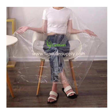 Disposable hair cutting cape