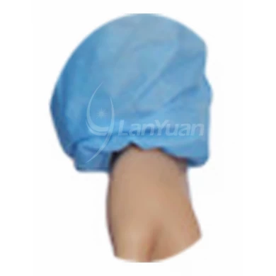 Disposable non-woven long sleeve patient gown blue