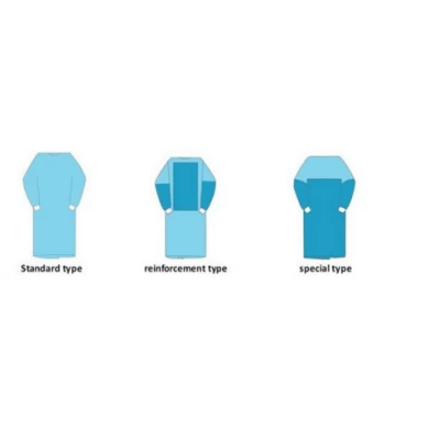 Disposable reinforced surgical gown