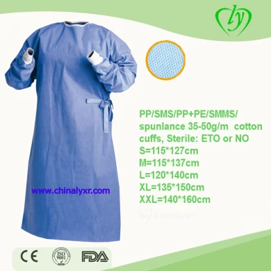 Disposable surgical gown SMS/SMMS Non-woven surgical gown