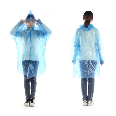 Easy to Carry Disposable PE Raincoat