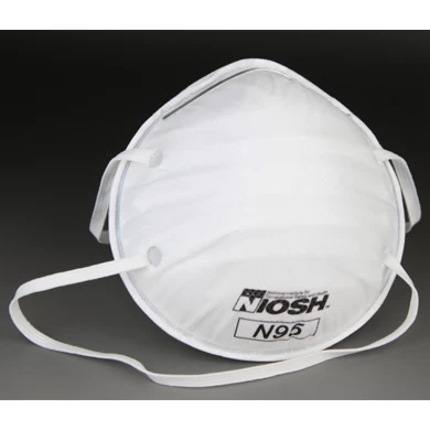 Face Mask N95 Respirator with Valve in White