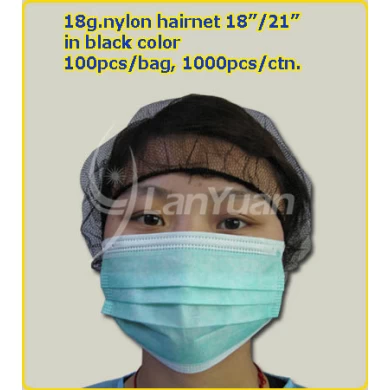 High Quality Disposable Nylon Hairnet