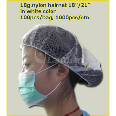 High Quality Disposable Nylon Hairnet