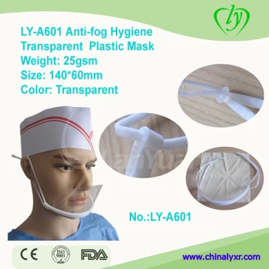 LY-A601 Anti-Beschlag-Hygiene-transparente Plastikmaske