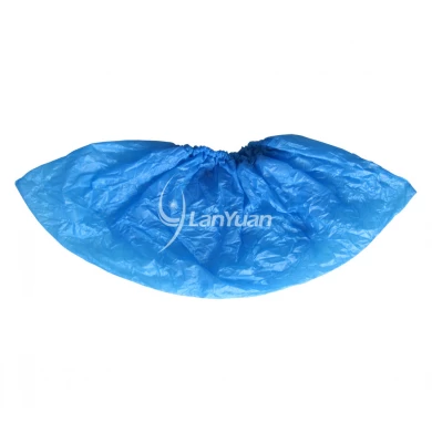 LY Blue Nonwoven disposable Anti-skid Waterproof hand-made Shoe cover