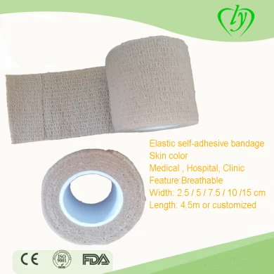 Bandage auto-adhésif médical coloré élastique coloré