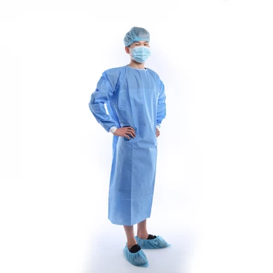 LY Disposable SMS SMMS Surgical Gowns with Knitted Cuffs