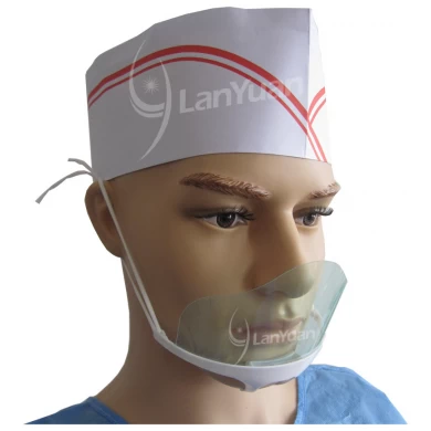 LY-E705 anti-buée Hygiène Transparent Masque en plastique