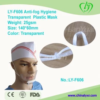 LY-F606 anti-vaho Higiene máscara de plástico transparente