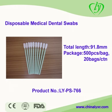 LY-PS-766 médicos desechables hisopos Dentales / poliéster hisopos