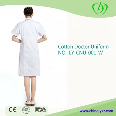 Uniforme de médecin en coton / polyester blanc