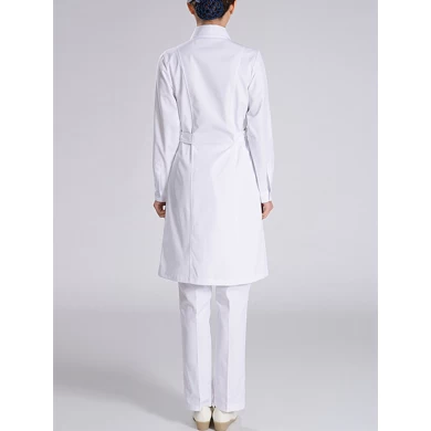 Long Sleeve Lapel Medical Gown for Hospital Nurse