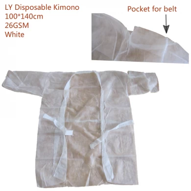 Ly Disposable Nonwoven Kimono for Beauty Salon and SPA