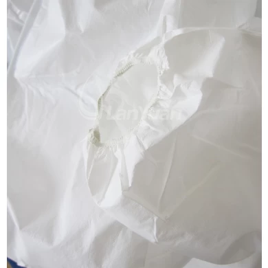 Microporous White Disposable Coverall With Elastic Cuffs and Hood