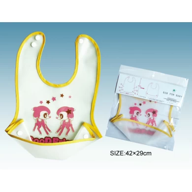 Neck Tightness Can Be Adjusted Plastic Bib for Baby