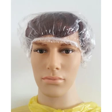 New Style PE Transparent Clip Cap for Bathing